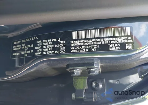 2023 Jeep Renegade Trailhawk from USA, damaged, VIN ZACNJDC19PPP70231